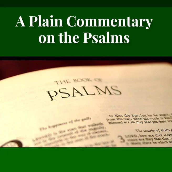 A Plain Commentary on the Psalms by William Fraser