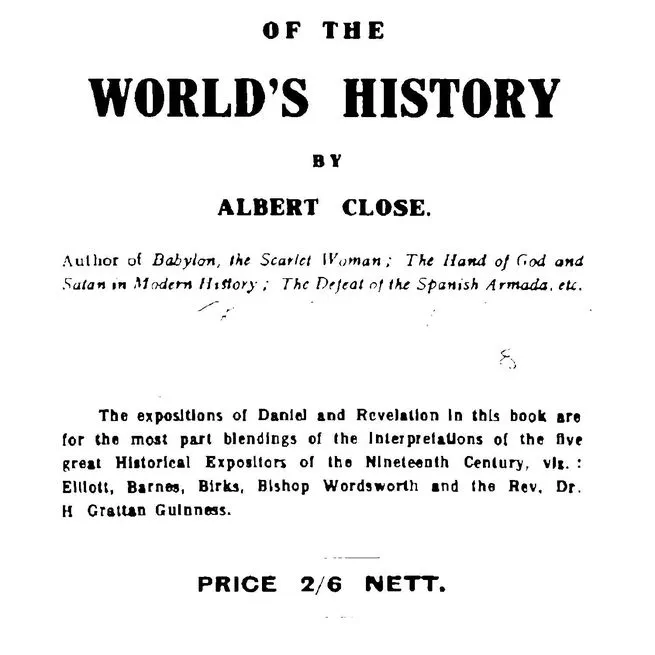 The Divine Programme of the World's History by Albert Close